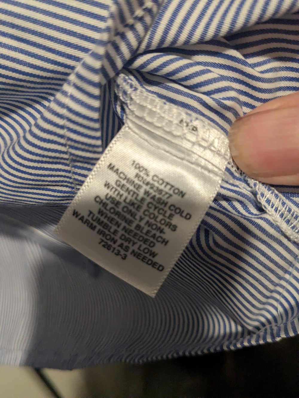 Beautiful Liz Claiborne Striped Flutter Sleeve Button Down Top Cotton Small - Picture 7 of 8